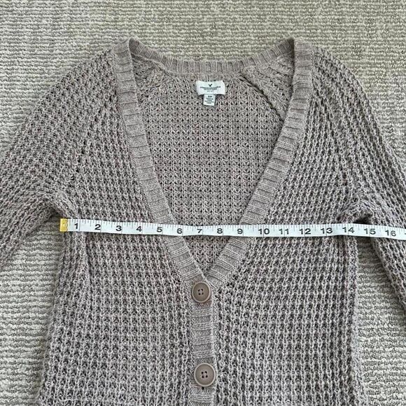 American Eagle Y2K Baby Knit Button Down Cardigan –Elena Gilbert Core - Picture 5 of 8